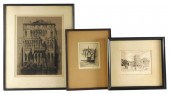 THREE FRAMED ETCHINGS: ANDREW