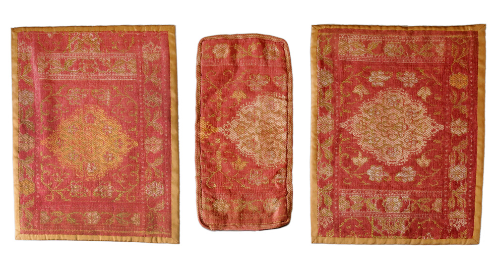 Three Framed Fiber Panels