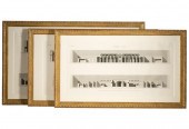 THREE FRAMED FRENCH ARCHAEOLOG
