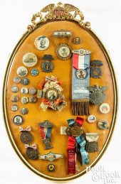 THREE FRAMED GROUPS OF POLITIC