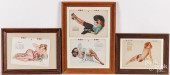 THREE FRAMED GROUPS OF VINTAGE