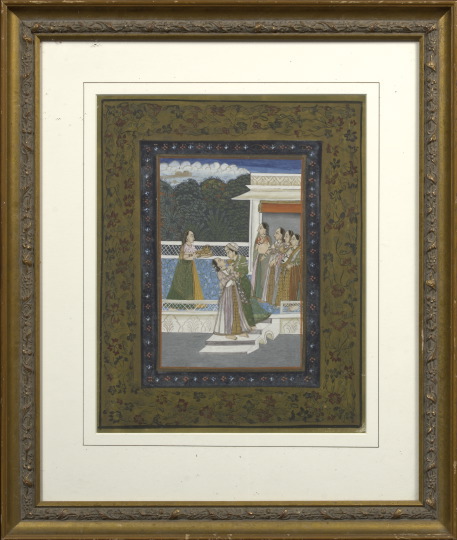 Three Framed Indian Painted Album