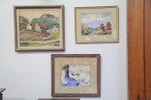 THREE FRAMED PAINTINGS BY LOUI