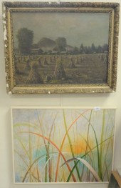THREE FRAMED PAINTINGS TO INCL