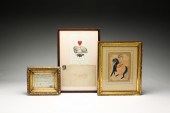 THREE FRAMED PIECES INCLUDING