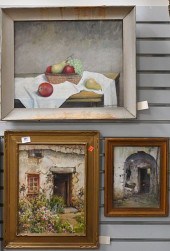 THREE FRAMED PIECES, TO INCLUD