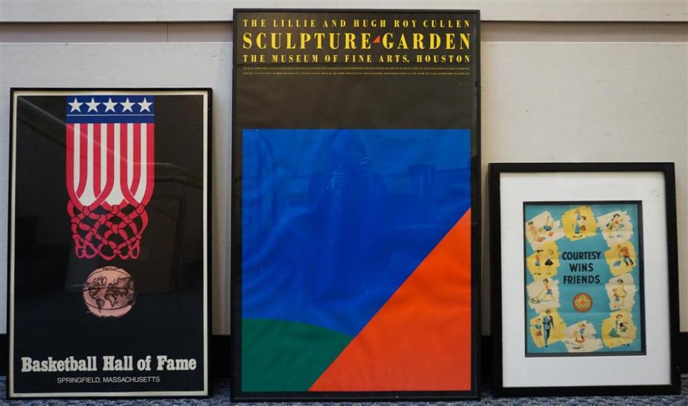 THREE FRAMED POSTERS: MFA