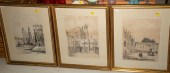 THREE FRAMED PRINTS: ETON, C.1