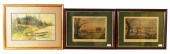 THREE FRAMED PRINTS OF COUNTRY