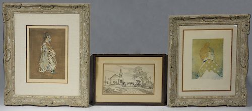 THREE FRAMED PRINTS, TWO TOULOUSE