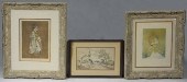 THREE FRAMED PRINTS, TWO TOULO