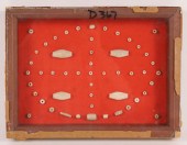 Three frames; D367 shell beads