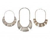 THREE FRANK PATANIA SILVER NEC
