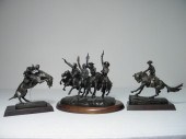 Three Franklin Mint bronze rec