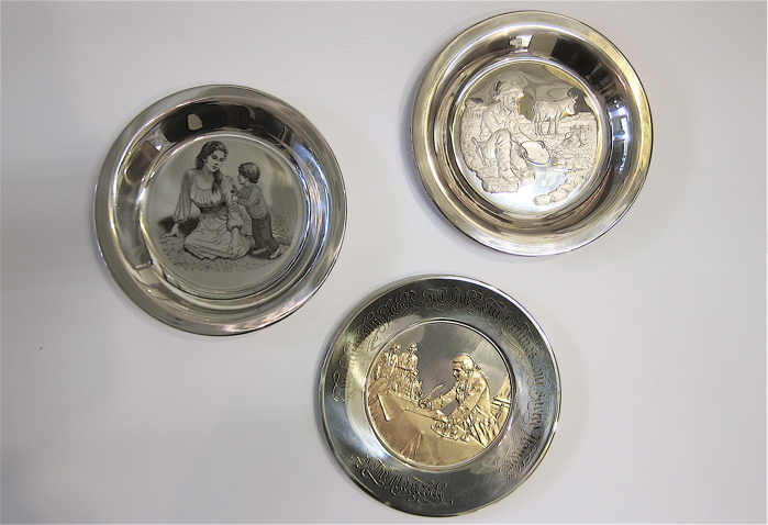 THREE FRANKLIN MINT STERLING