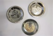 THREE FRANKLIN MINT STERLING C