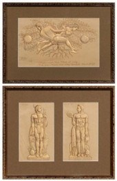 Three Franklin Moody drawings