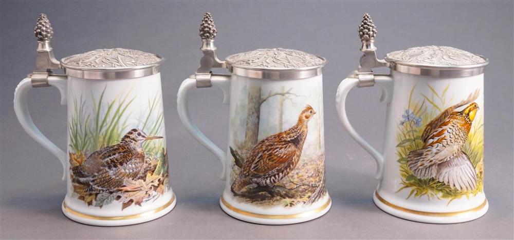 THREE FRANKLIN PORCELAIN BY