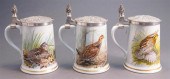 THREE FRANKLIN PORCELAIN BY HA