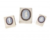 THREE FRED DAVIS STERLING SILV