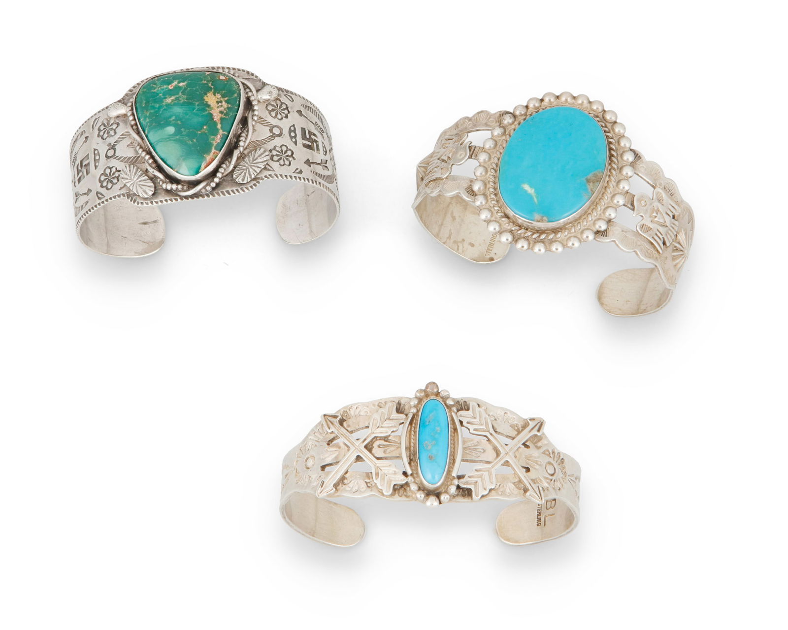 THREE FRED HARVEY-STYLE SOUTHWEST
