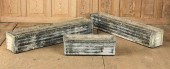 THREE FRENCH CAST STONE PLANTE