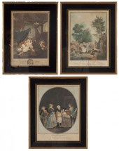 Three French Engravings 18th C