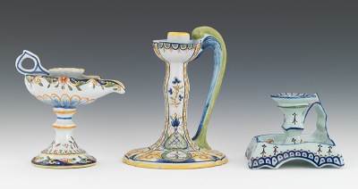Three French Faience