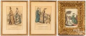 THREE FRENCH FASHION PRINTSThr