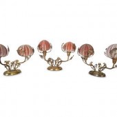 Three French Gilt Metal Sconce