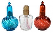 THREE FRENCH GLASS BURNER DIFF