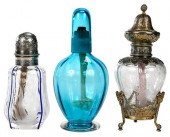 THREE FRENCH GLASS BURNER DIFF