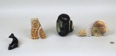 THREE FRENCH IROQUOIS STONE CA