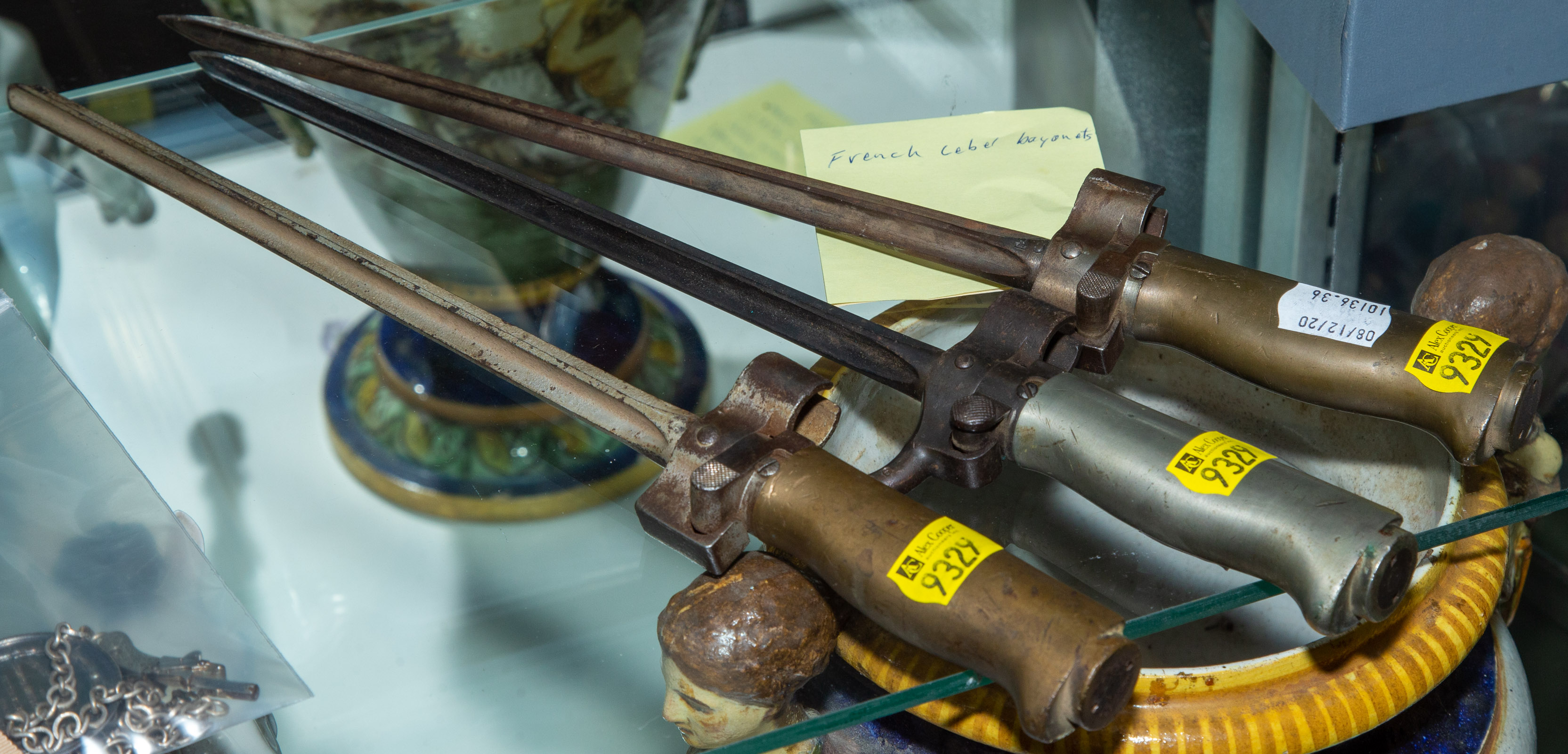 THREE FRENCH LEBBEL NEEDLE BAYONETS