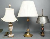 THREE FRENCH NEOCLASSICAL LAMP