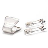 THREE FRENCH SILVER ASPARAGUS
