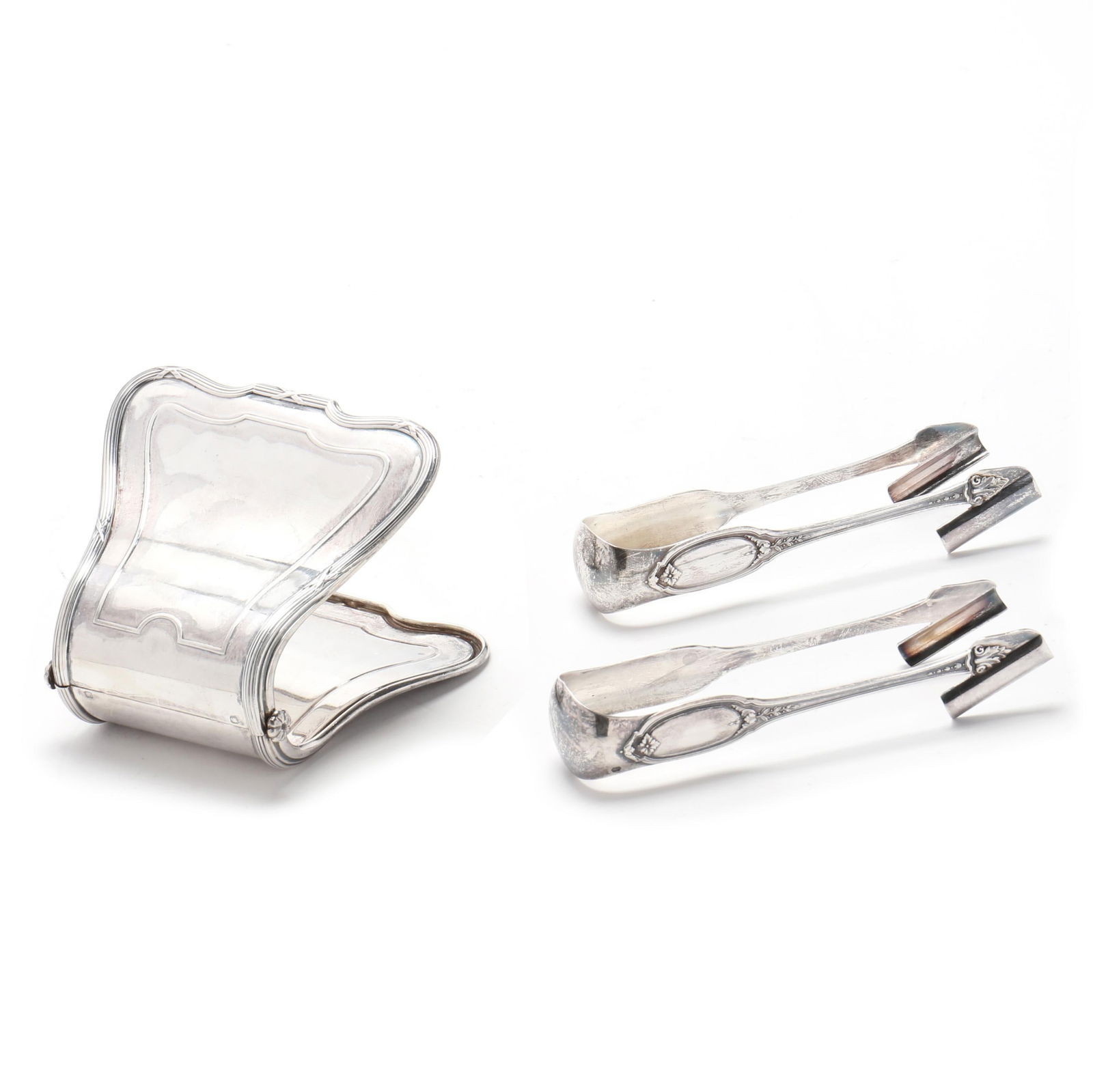 THREE FRENCH SILVER ASPARAGUS