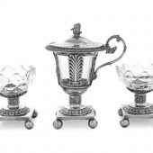 Three French Silver Table Arti