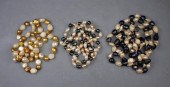 THREE FRESHWATER PEARL NECKLAC