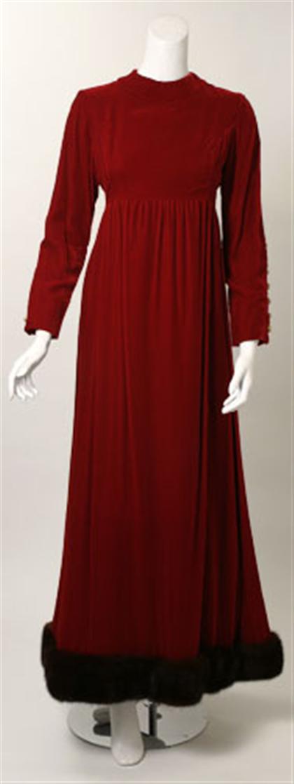 Three full-length evening gowns