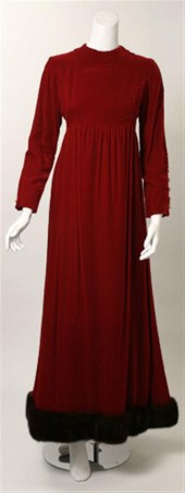 Three full-length evening gown