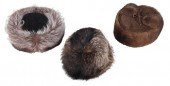 THREE FUR AND LEATHER HATScomp