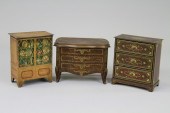 THREE FURNITURE FORM TINS Lith