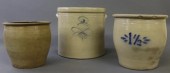 Three gallon stoneware crock,