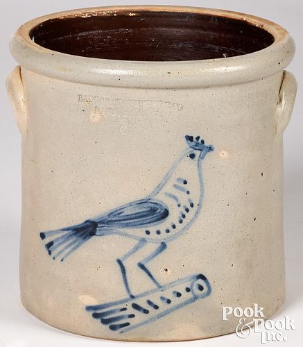 THREE-GALLON STONEWARE CROCK,