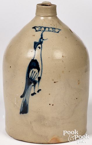 THREE-GALLON STONEWARE JUG, 19TH