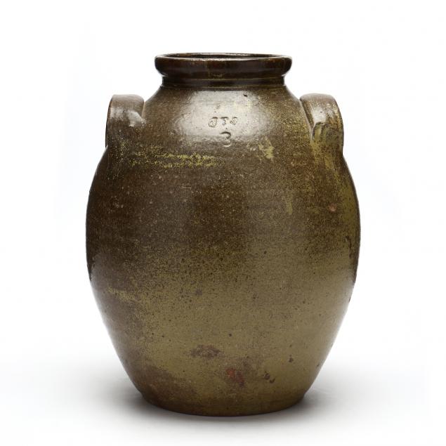 THREE GALLON STORAGE CROCK, JAMES