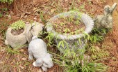 Three Garden Ornamentsincludin