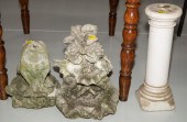 THREE GARDEN SCULPTURES Includ