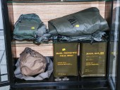 THREE GAS MASKS, OTHER MILITAR